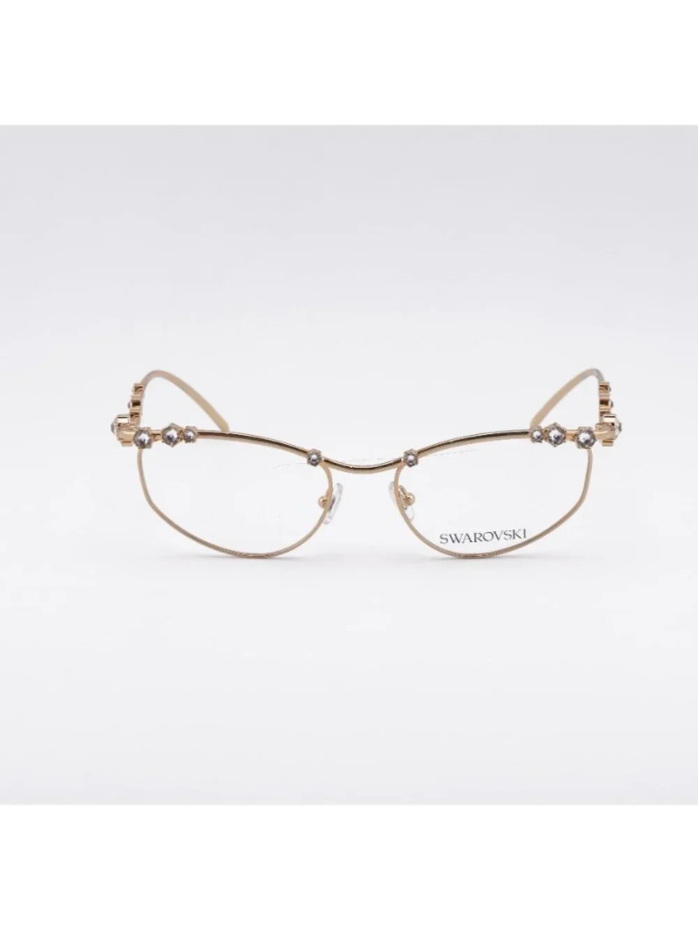 Swarovski SK1015 4004 Eyeglasses Gold with Stones 55mm Irregular Frame